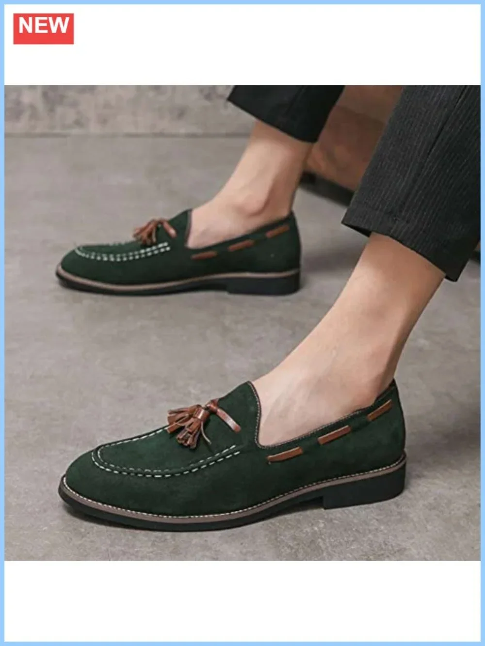 Men's Genuine Leather Oxford Dress Shoes Comfort Loafers Fringe Business Casual